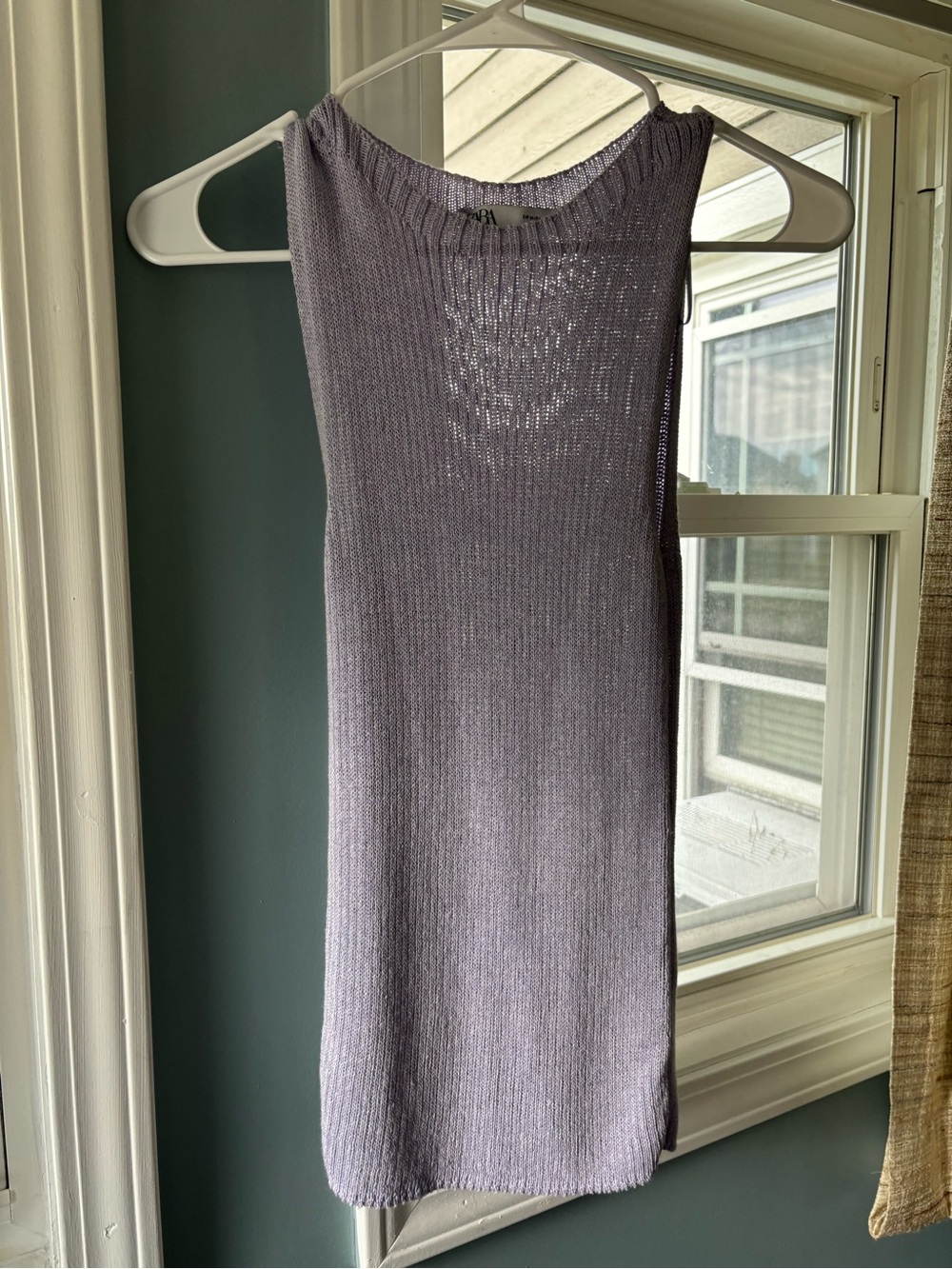 Zara Sleeveless Knit Tank — Lavender